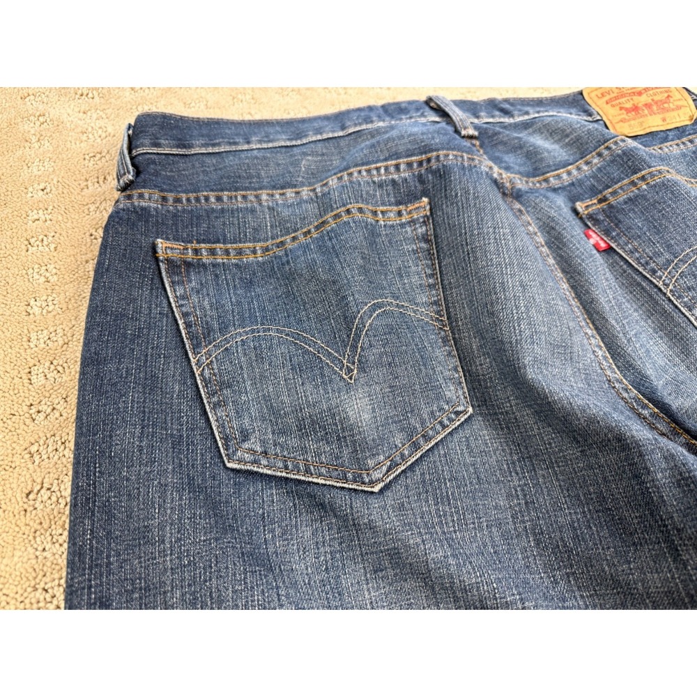 Men's Levi's 569 Loose Straight Medium Wash Blue Jeans 34x30  #1054 - Picture 10 of 15